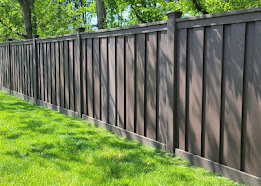 Dark Vinyl Privacy Fence